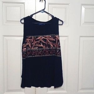 Womens tank top blue size large apt. 9 sparkly Shiney dressy or casual